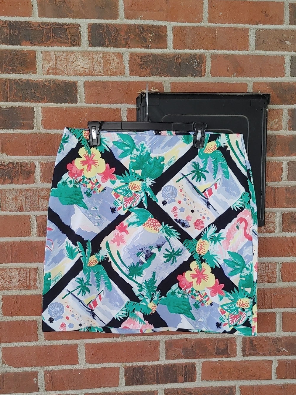 Talbots Beach Scene Skirt Size 16